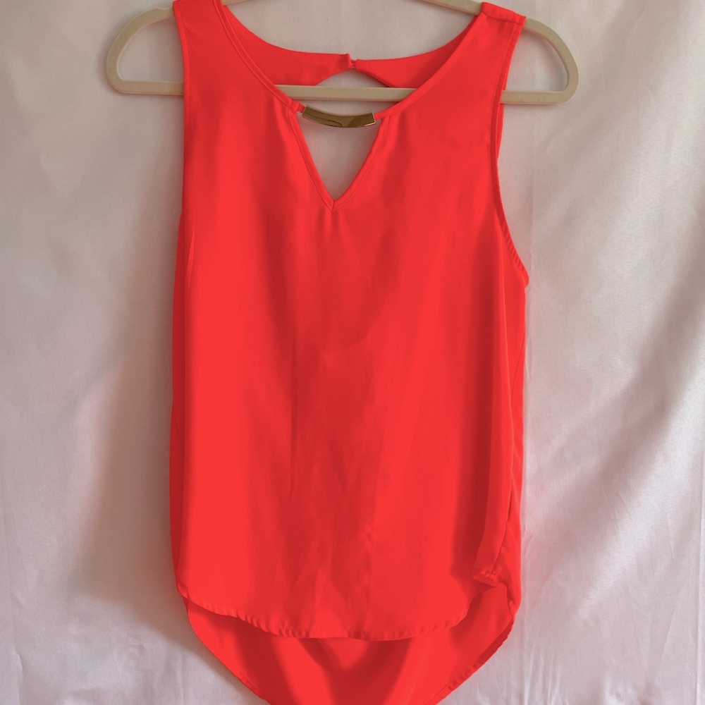 Bright Pink Tank with Gold Accessories (M)